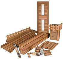 DIY Sauna Kit 5' x 5' - Infared Sauna Room Package - 3600 Watt Infared Heater