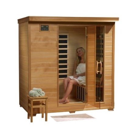 Hanko 4 Person Pre-Built FAR Infrared Sauna - High Quality Hemlock Construction for a Luxurious Spa