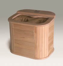  INFRARED WOODEN FOOT SAUNA : Infrared thermal comfort, Heated foot warmer barrel, treat your tired 