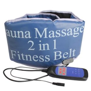 Vakind 2 in 1 Sauna Slimming Vibrating Heating Massage Fitness Belt Body Massager 