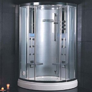  Steam Shower Unit With Steam Sauna Acupuncture Massage Cleaning Function Chromatherapy Lighting FM 