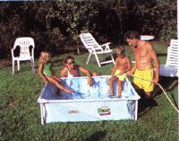 Pelopincho Portable Swimming Pool - 4.5 Ft. X 5.5 Ft. Rectangular, 16 Inches Deep 